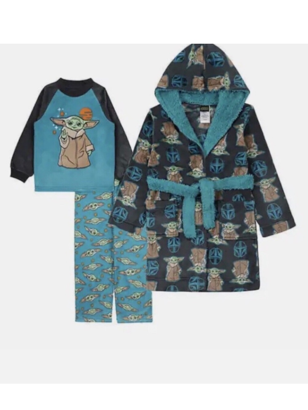 Disney Star Wars Kids' 2-piece Pajamas With Robe Long Sleeve
